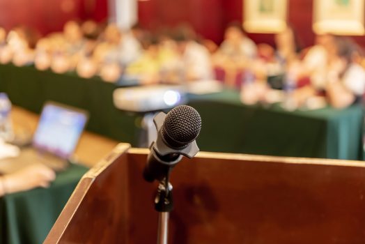 microphone in conference room