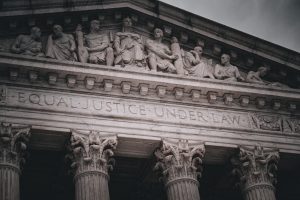 Dramatic shot of the US Supreme Court