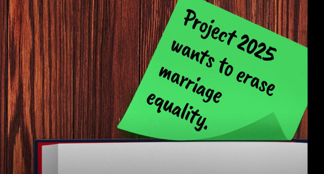 Project 2025 will erase marriage equality